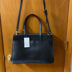 A New Day Laurel Multi-Zip Satchel Handbag NWT